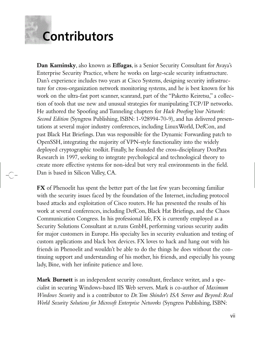 image for page Stealing the network how to own the box