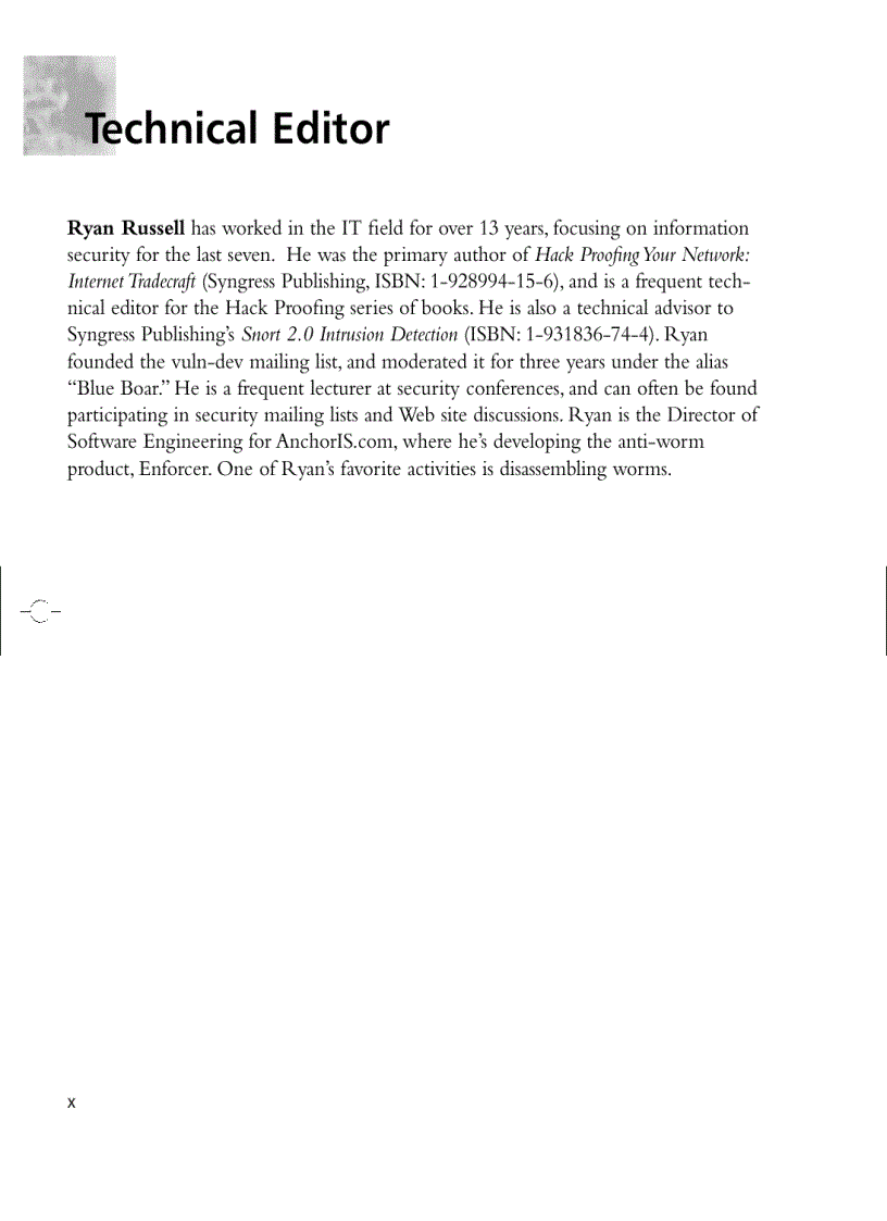 image for page Stealing the network how to own the box