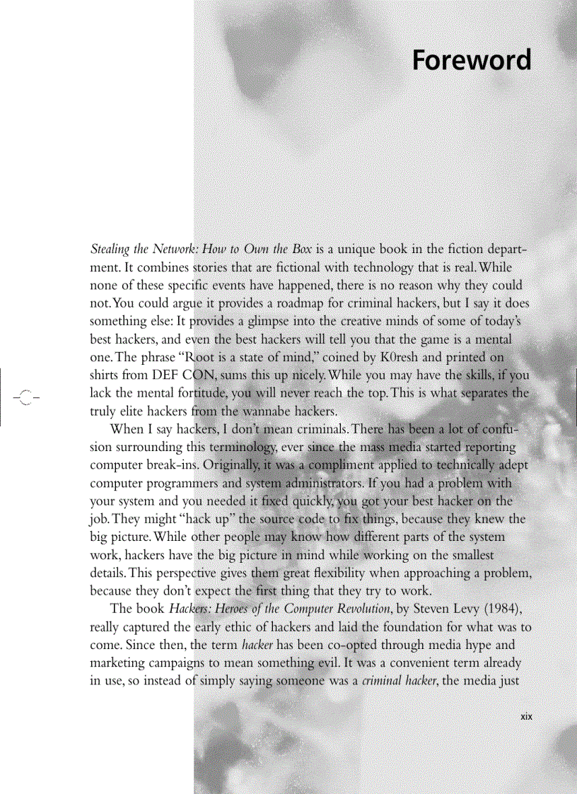 image for page Stealing the network how to own the box