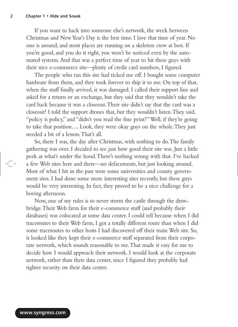 image for page Stealing the network how to own the box