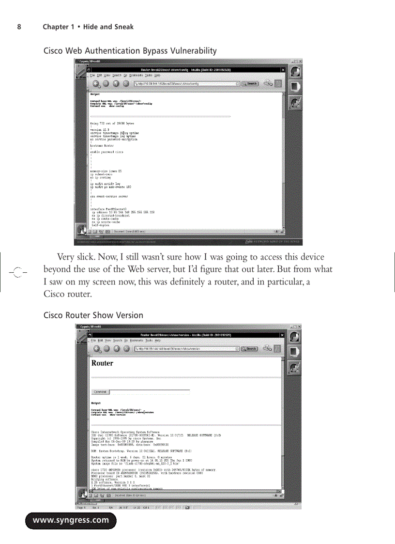image for page Stealing the network how to own the box