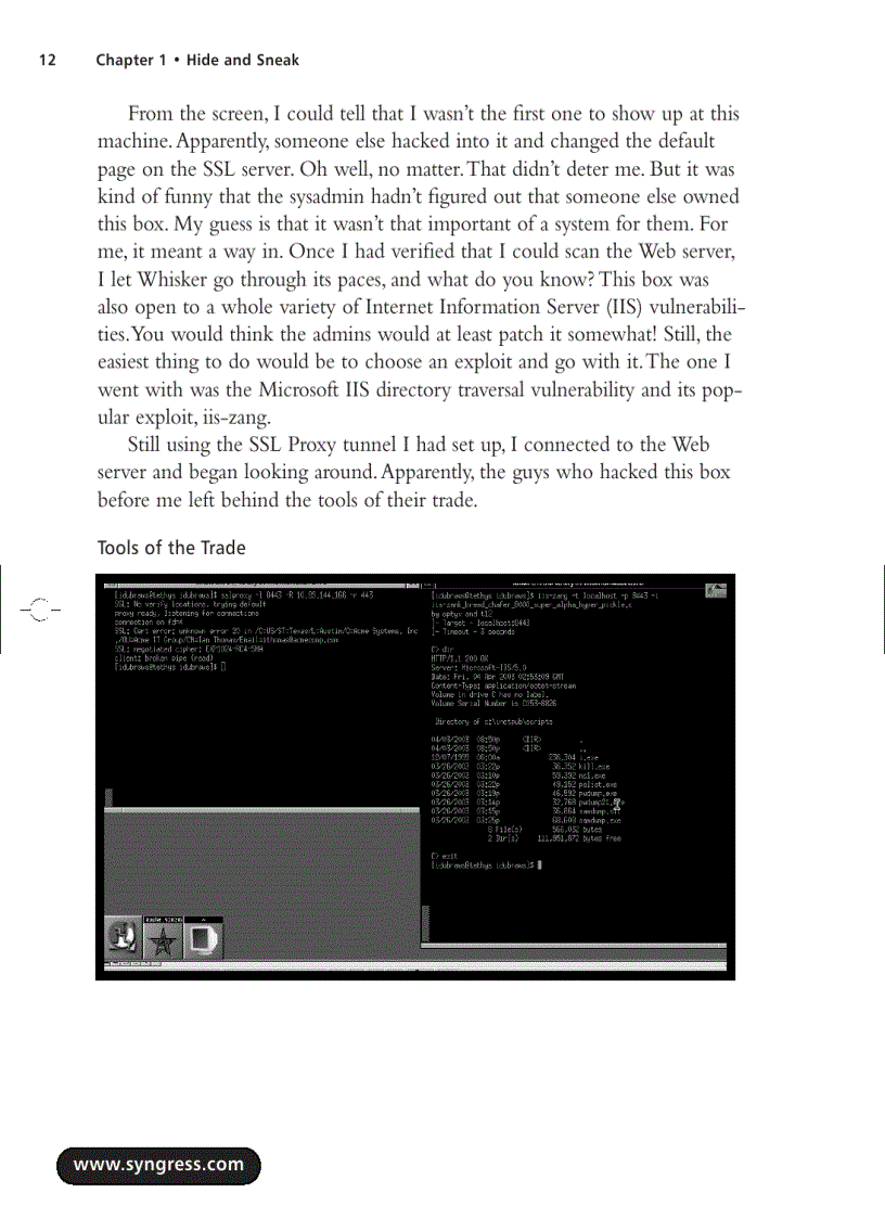 image for page Stealing the network how to own the box