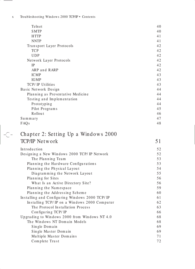 image for page Troubleshooting Windows 2000 TCP IP