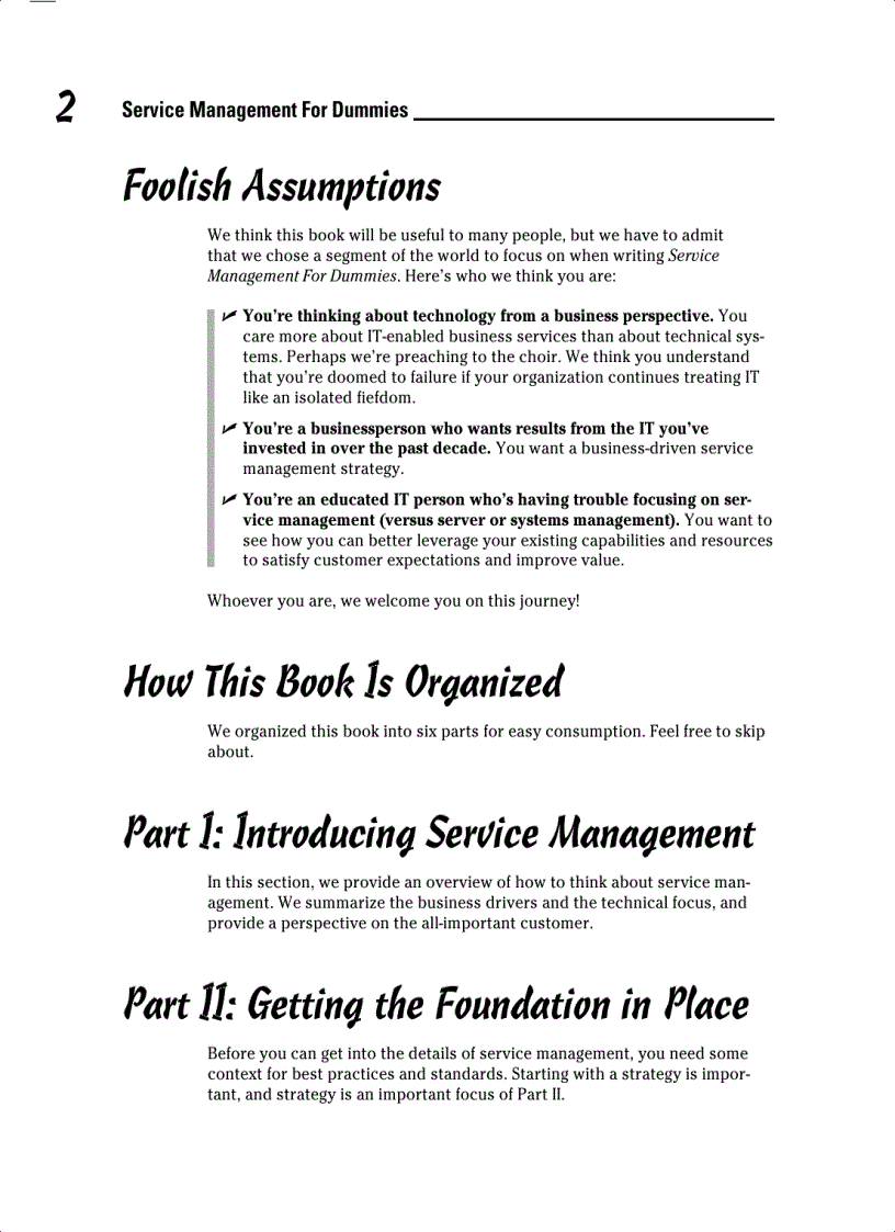 image for page Service Management For Dummies