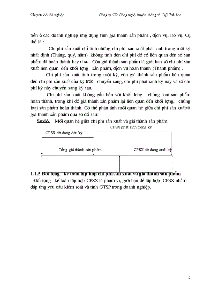 image for page Hoàn thiện kế toán chi phí sản xuất và tính giá thành sản phẩm công ty truyền thông và quảng cáo Tinh Hoa