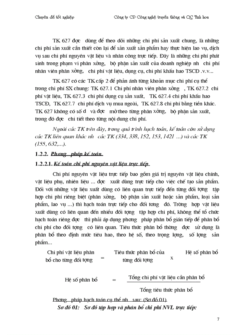 image for page Hoàn thiện kế toán chi phí sản xuất và tính giá thành sản phẩm công ty truyền thông và quảng cáo Tinh Hoa