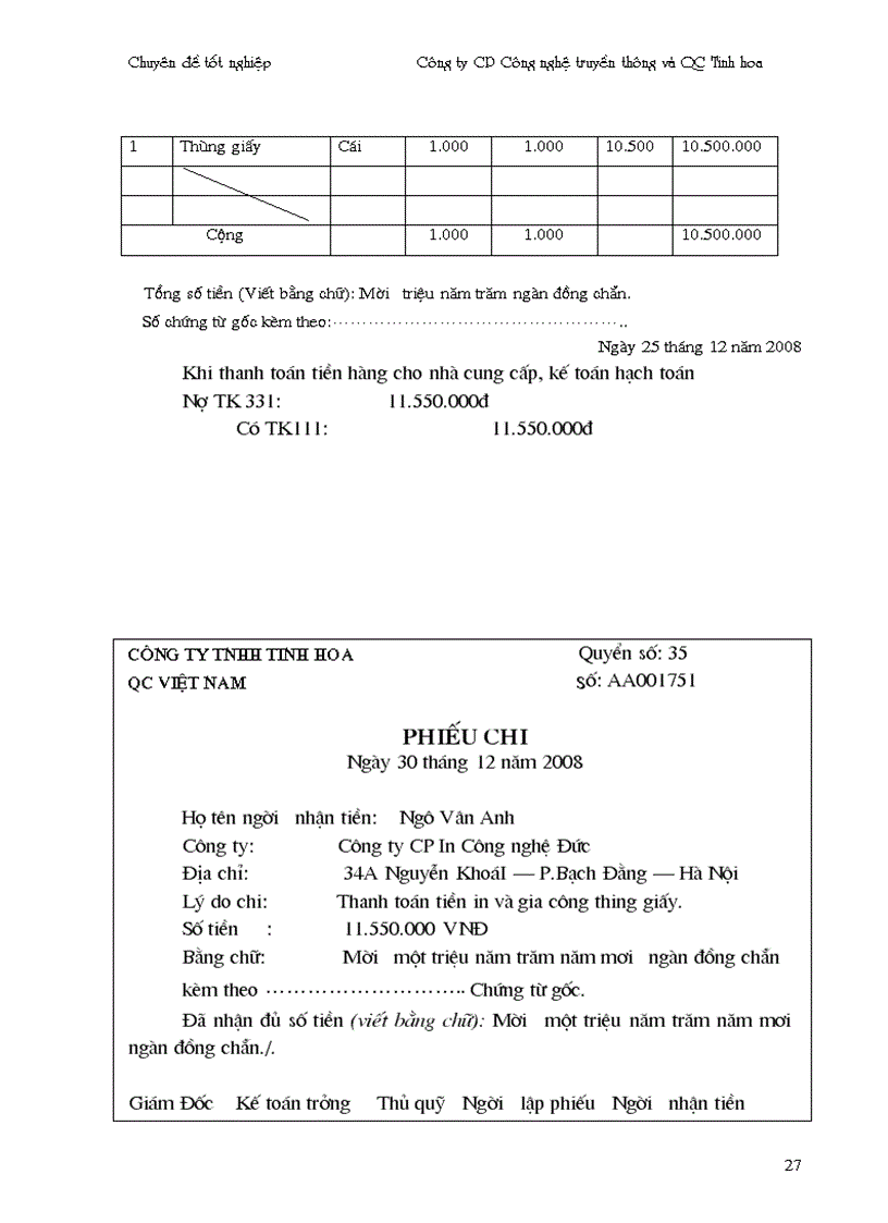 image for page Hoàn thiện kế toán chi phí sản xuất và tính giá thành sản phẩm công ty truyền thông và quảng cáo Tinh Hoa