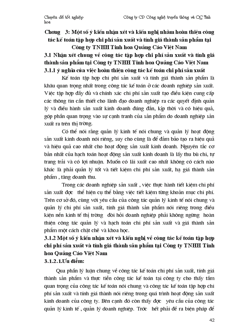 image for page Hoàn thiện kế toán chi phí sản xuất và tính giá thành sản phẩm công ty truyền thông và quảng cáo Tinh Hoa