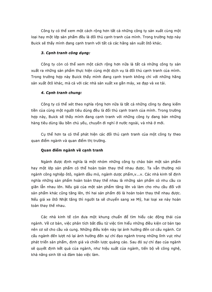 image for page Giáo trình Marketing PHÂN TÍCH NGÀNH VÀ ĐỐI THỦ CẠNH TRANH