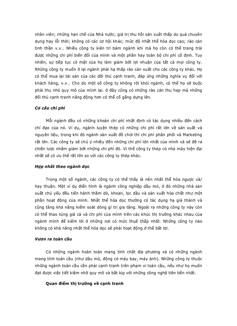 image for page Giáo trình Marketing PHÂN TÍCH NGÀNH VÀ ĐỐI THỦ CẠNH TRANH