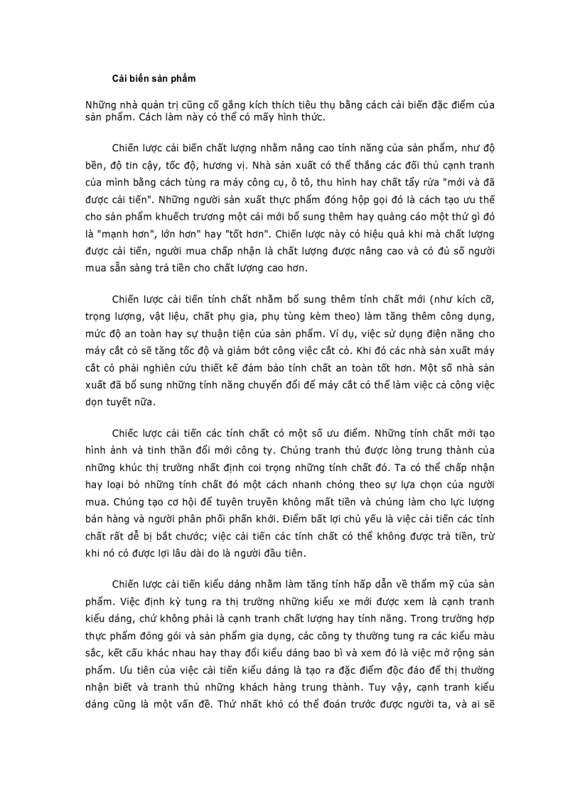 image for page Giáo trình Marketing CHIẾN LƯỢC SẢN PHẨM VÀ DỊCH VỤ