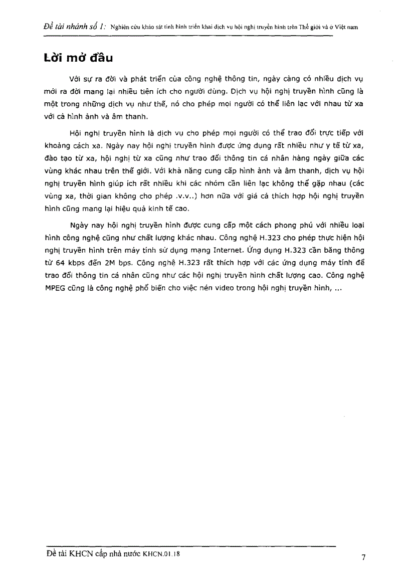 image for page Nghiên cứu khảo sát tình hình triển khai dịch vụ hội nghị truyền hình trên thế giới và ở Việt Nam