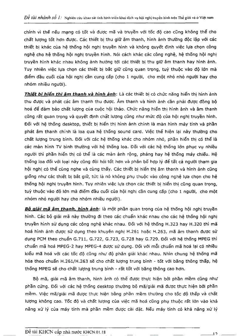 image for page Nghiên cứu khảo sát tình hình triển khai dịch vụ hội nghị truyền hình trên thế giới và ở Việt Nam