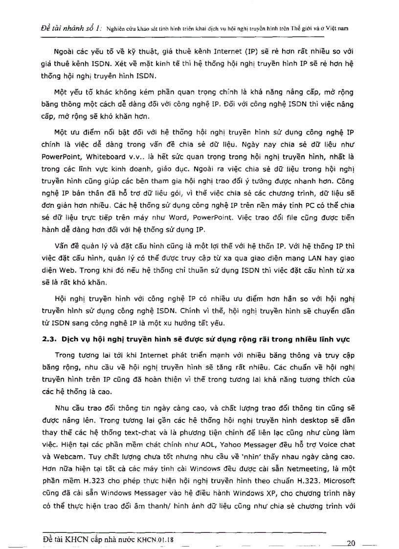 image for page Nghiên cứu khảo sát tình hình triển khai dịch vụ hội nghị truyền hình trên thế giới và ở Việt Nam