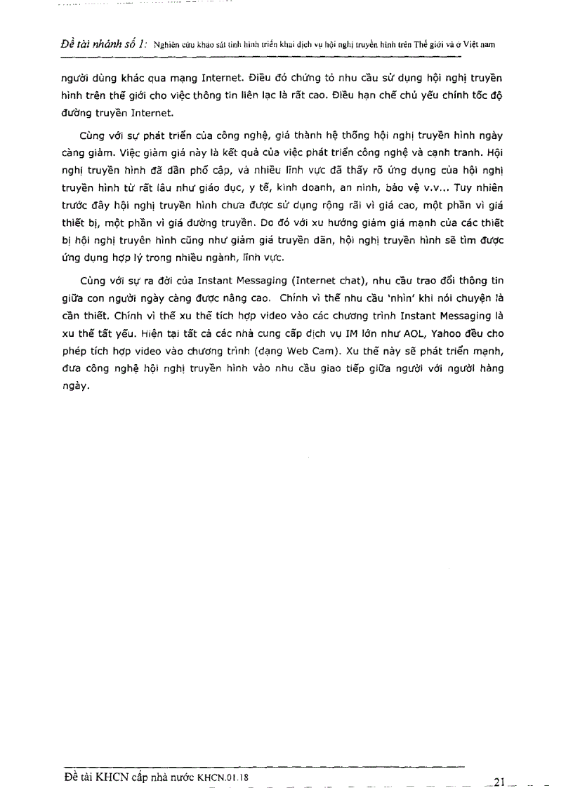 image for page Nghiên cứu khảo sát tình hình triển khai dịch vụ hội nghị truyền hình trên thế giới và ở Việt Nam