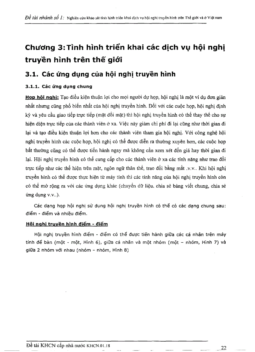 image for page Nghiên cứu khảo sát tình hình triển khai dịch vụ hội nghị truyền hình trên thế giới và ở Việt Nam