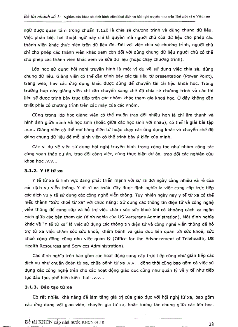 image for page Nghiên cứu khảo sát tình hình triển khai dịch vụ hội nghị truyền hình trên thế giới và ở Việt Nam