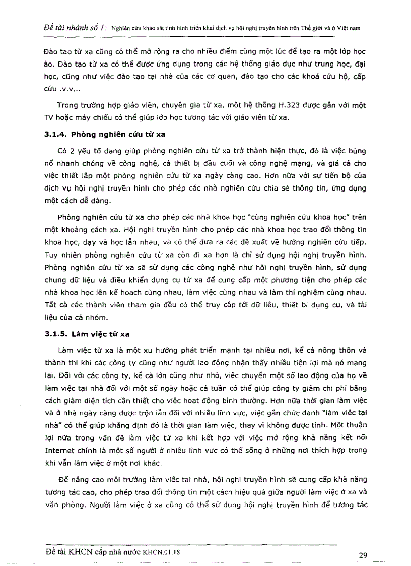 image for page Nghiên cứu khảo sát tình hình triển khai dịch vụ hội nghị truyền hình trên thế giới và ở Việt Nam