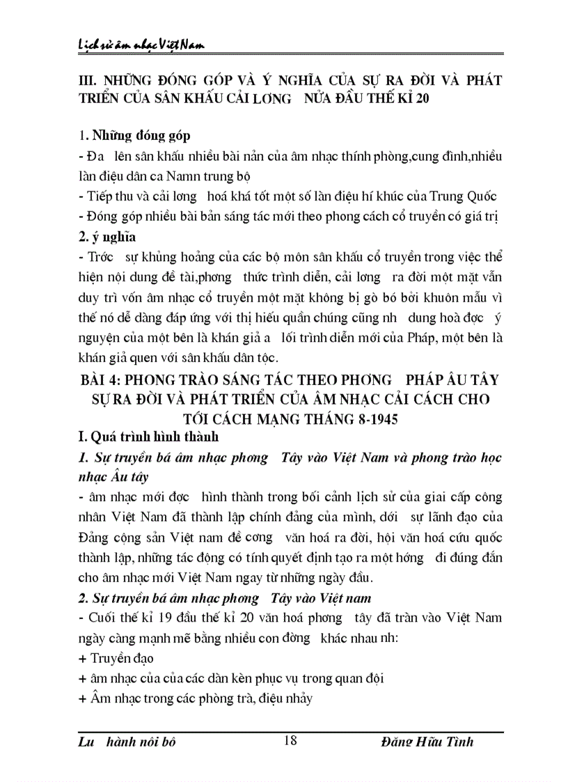 image for page Lịch sử âm nhạc việt nam