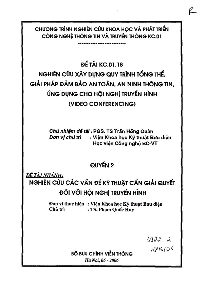 image for page Nghiên cứu các vấn đề kỹ thuật cần giải quyết đối với dịch vụ truyền hình