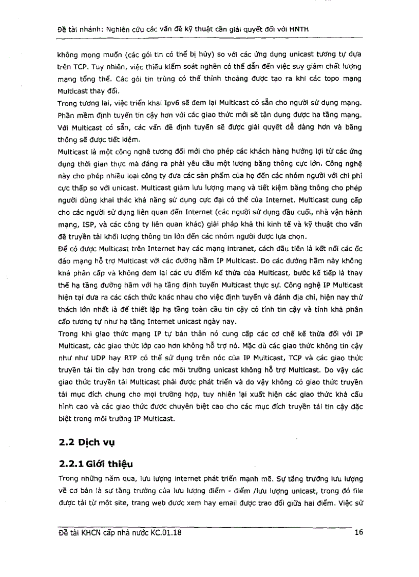 image for page Nghiên cứu các vấn đề kỹ thuật cần giải quyết đối với dịch vụ truyền hình