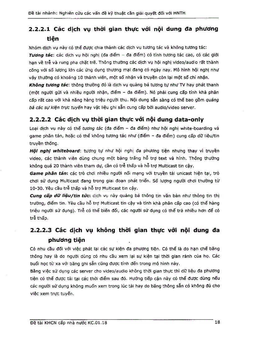 image for page Nghiên cứu các vấn đề kỹ thuật cần giải quyết đối với dịch vụ truyền hình