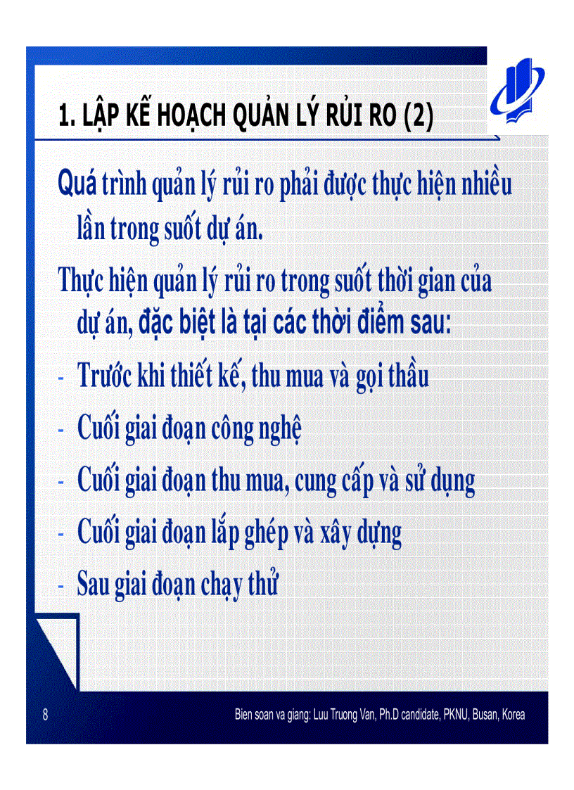 image for page Quản lý rủi ro đồ án