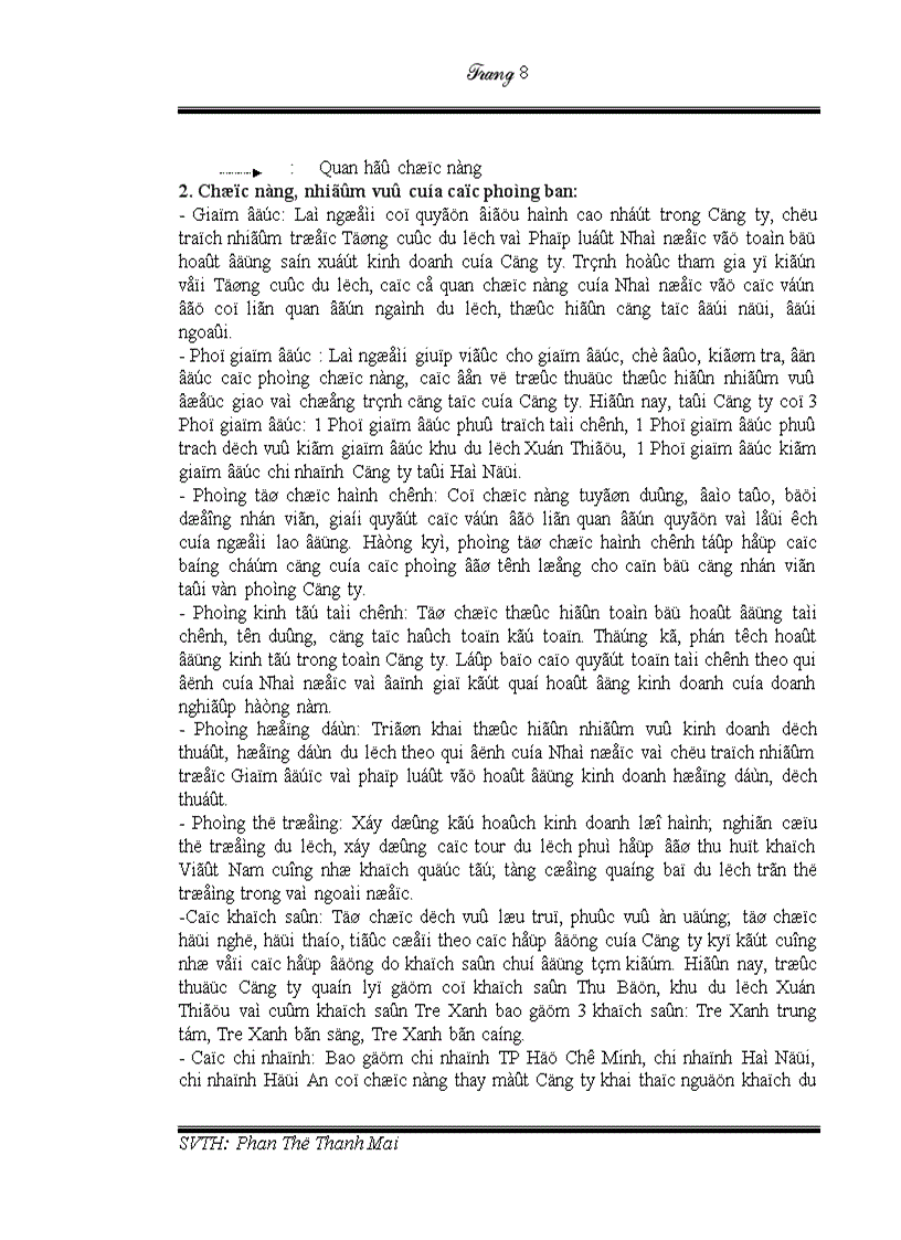 image for page Tiểu luận sự cần thiết của hệ thống báo cáo bộ phận và thực trạng báo cáo kế toán