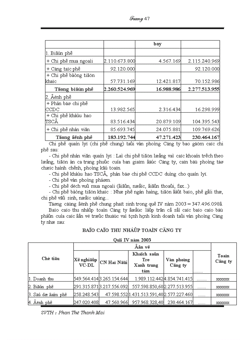 image for page Tiểu luận sự cần thiết của hệ thống báo cáo bộ phận và thực trạng báo cáo kế toán