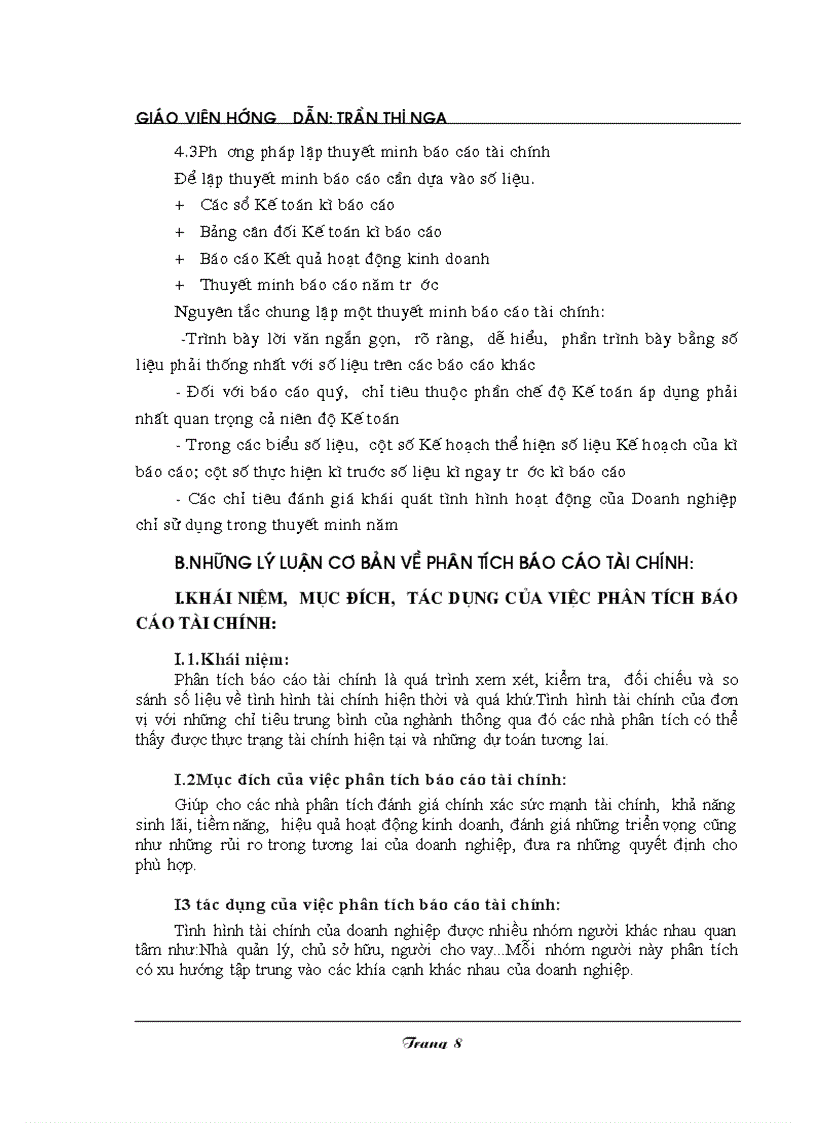 image for page Tiểu luận lập và phân tích báo cáo tài chính
