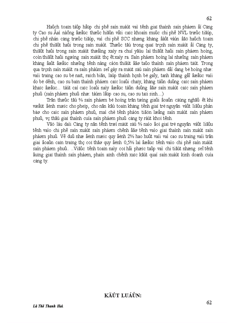 image for page Tiểu luận về Hạch toán chi phí sản xuất và tính giá thành sản phẩm