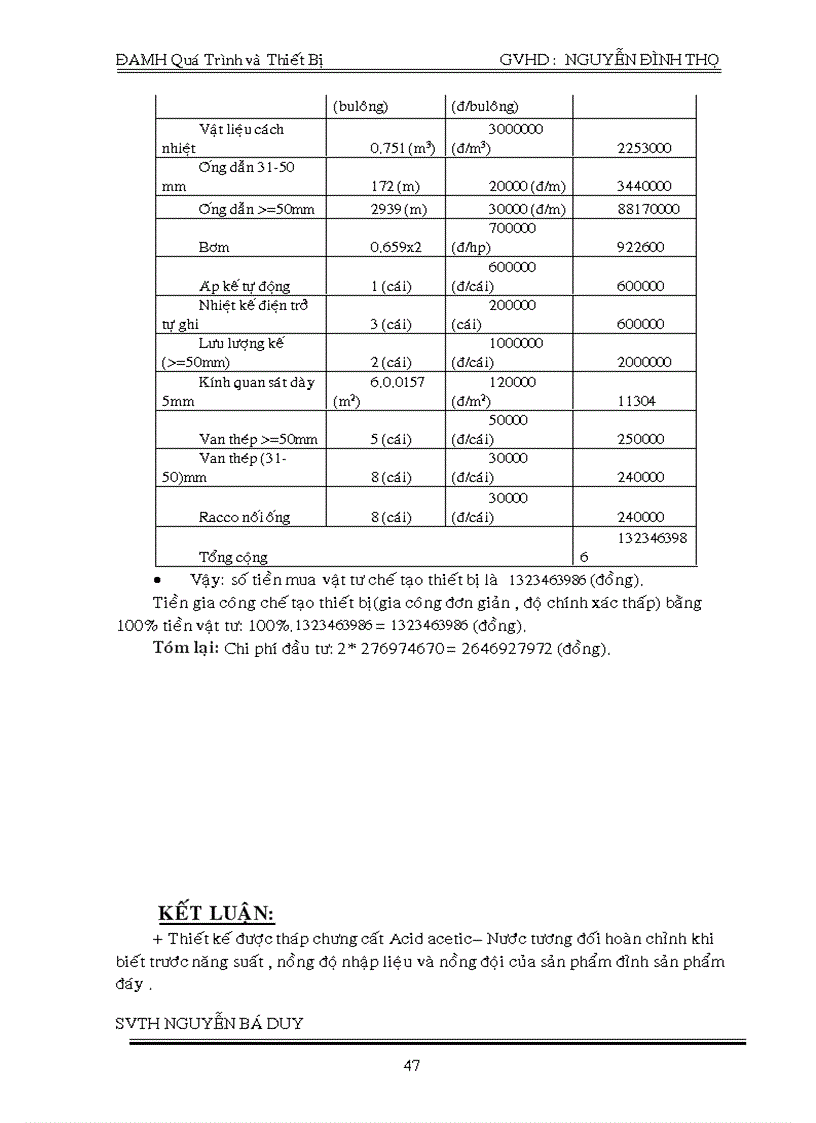 image for page Thiết kế tháp chưng cất hệ acid axetic Nước hoạt động liên tục với năng suất nhập liệu 5m3 h có nồng độ 8 mol acid axetic