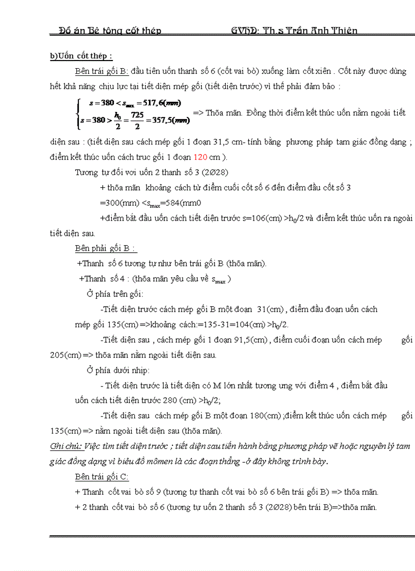 image for page Thiết kế sàn Bê tông cốt thép kiểu sàn sườn toàn khối có bản loại dầm Đồ án BTCT