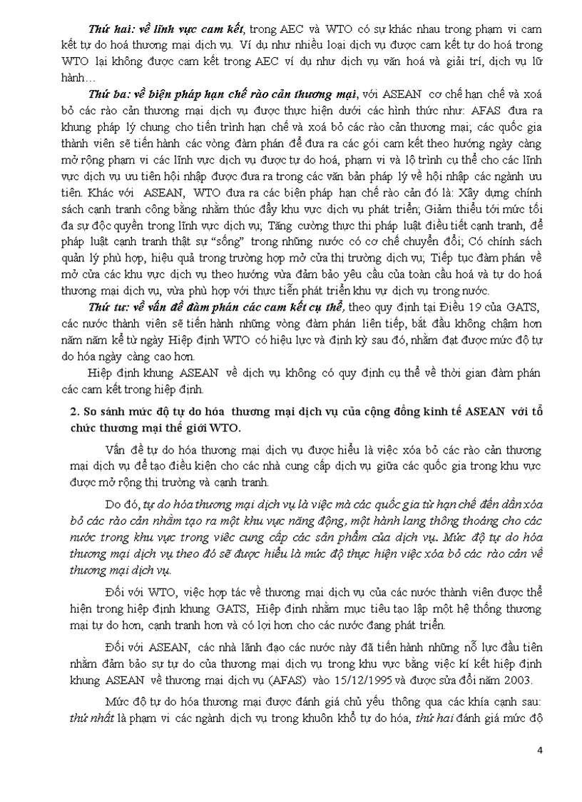 image for page So sánh phương thức thực hiện cách thức thực hiện và mức độ tự do hóa thương mại của Cộng đồng kinh tế ASEAN với Tổ chức thương mại thế giới WTO