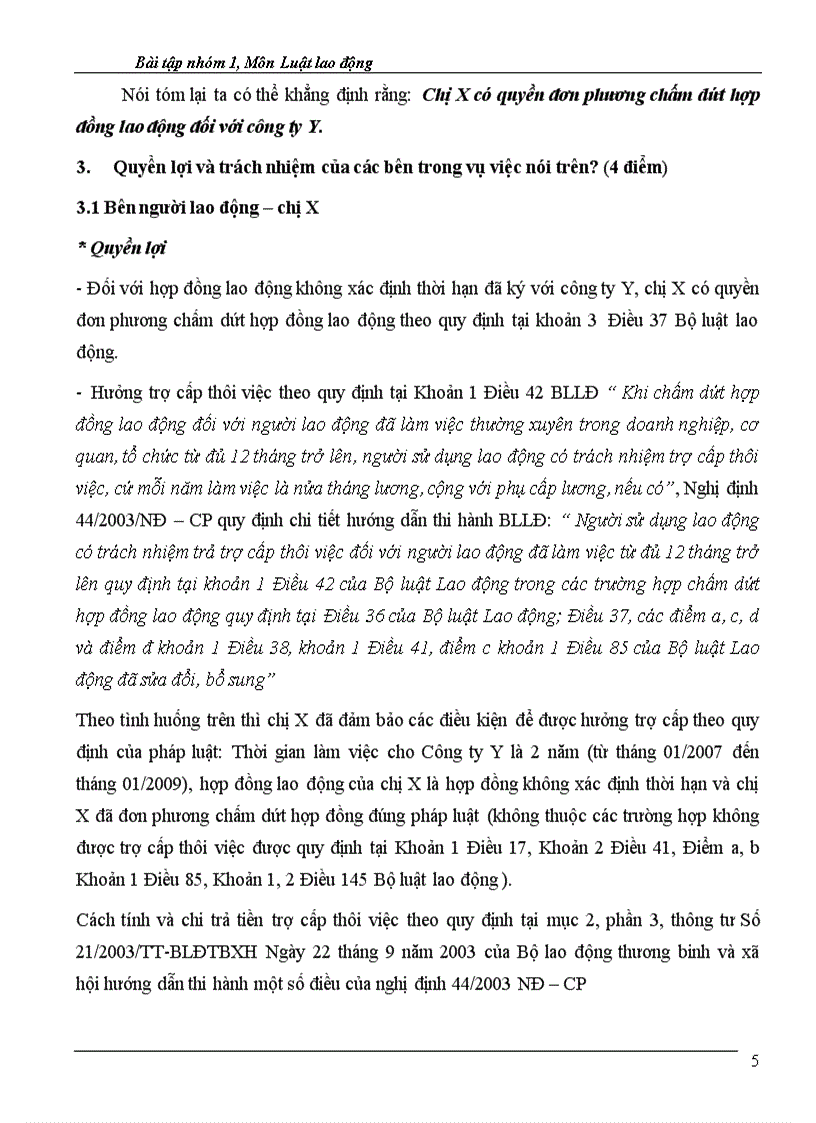 image for page Sau khi được tuyển dụng chị X được công ty Y đưa đi đào tạo ở nước ngoài với thời hạn 6 tháng với cam kết là chị X sẽ làm việc cho công ty ít nhất là 3 năm sau khi đào tạo xong Sau khi học x