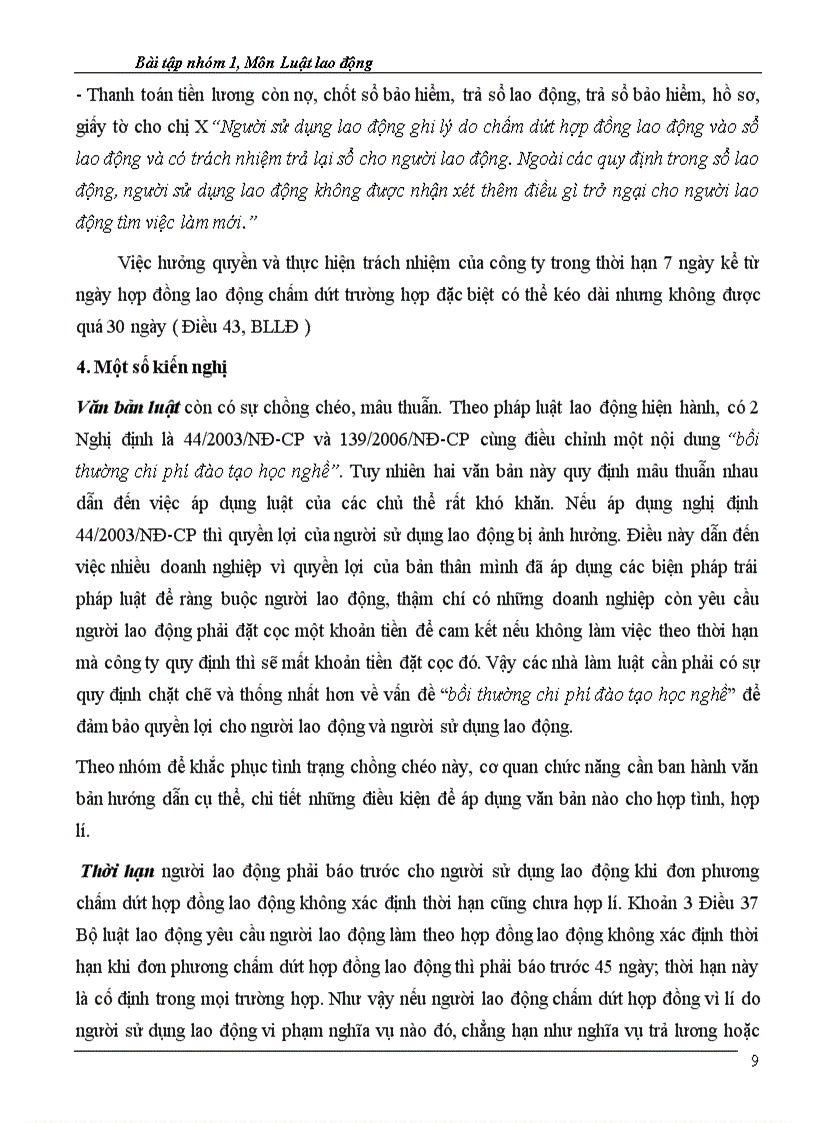 image for page Sau khi được tuyển dụng chị X được công ty Y đưa đi đào tạo ở nước ngoài với thời hạn 6 tháng với cam kết là chị X sẽ làm việc cho công ty ít nhất là 3 năm sau khi đào tạo xong Sau khi học x