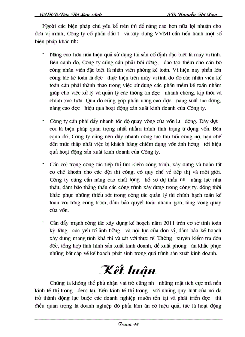 image for page Một số giải pháp nâng cao lợi nhuận tại Công ty cổ phần đầu tư và xây dựng VVMI