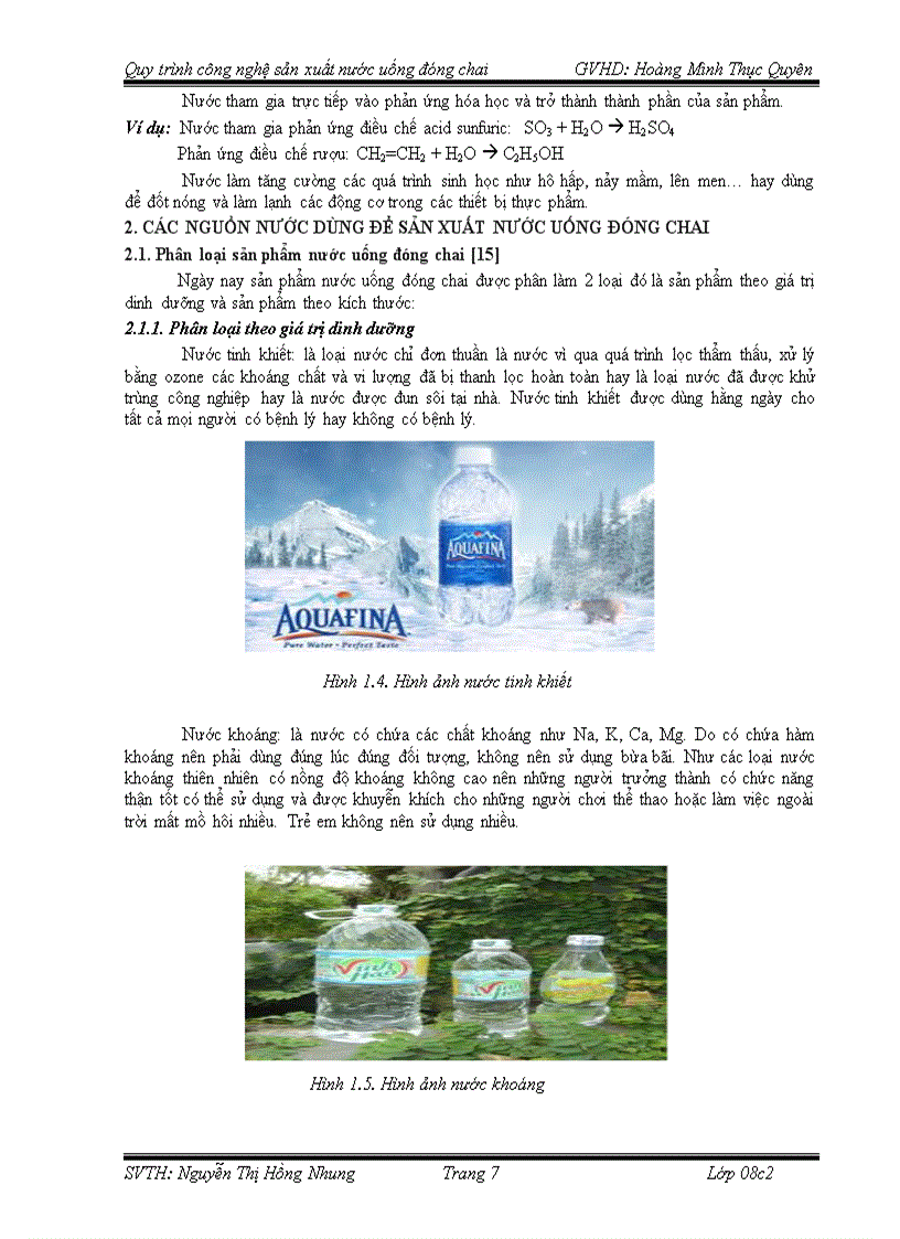 image for page Quy trình công nghệ sản xuất nước uống đóng chai