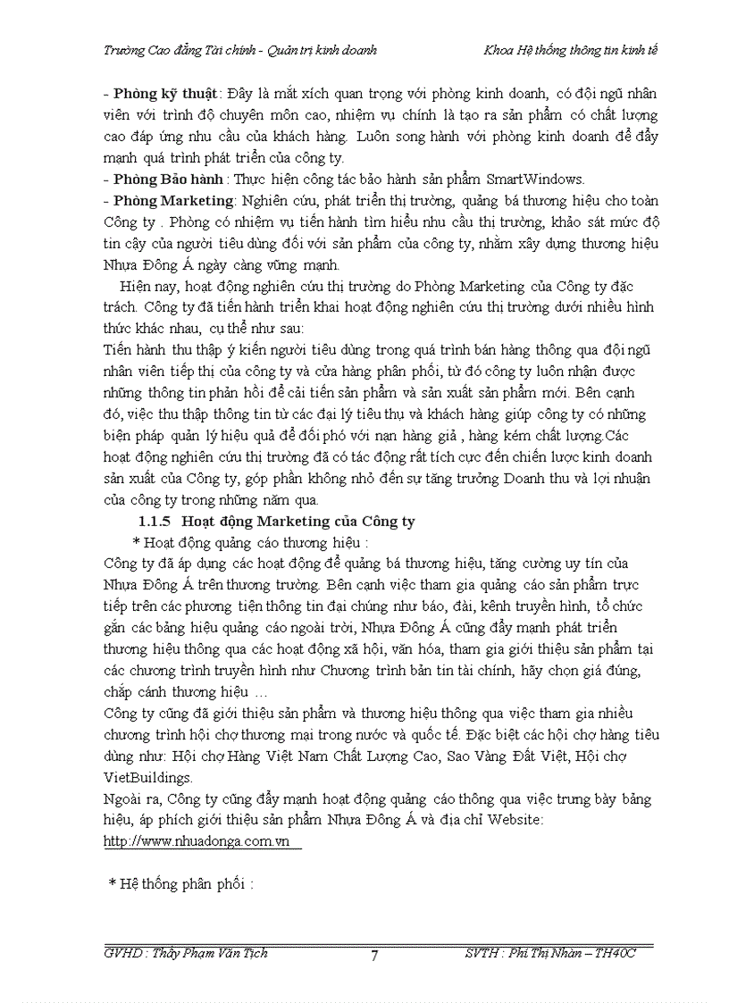 image for page Xây dựng phần mềm Quản Lý Bán Hàng cho công ty cổ phần tập đoàn nhựa Đông Á