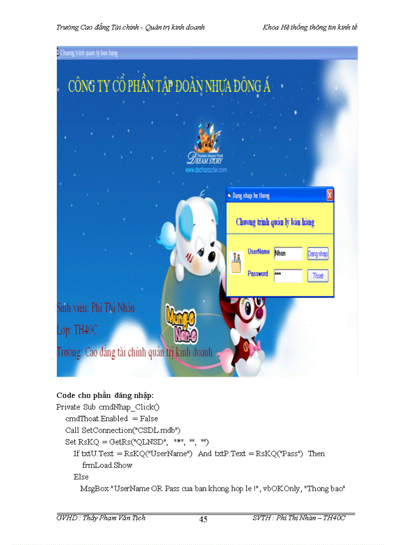 image for page Xây dựng phần mềm Quản Lý Bán Hàng cho công ty cổ phần tập đoàn nhựa Đông Á