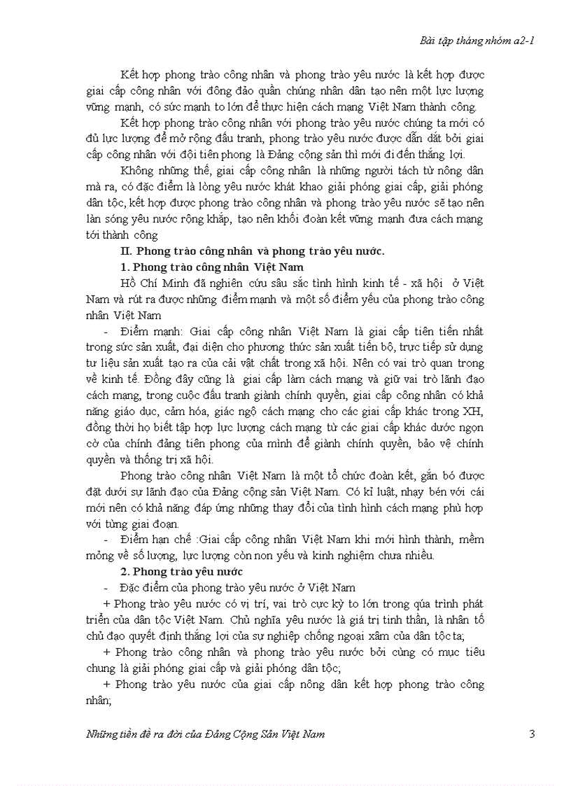 image for page Tiền đề ra đời của Đảng Cộng Sản Việt Nam