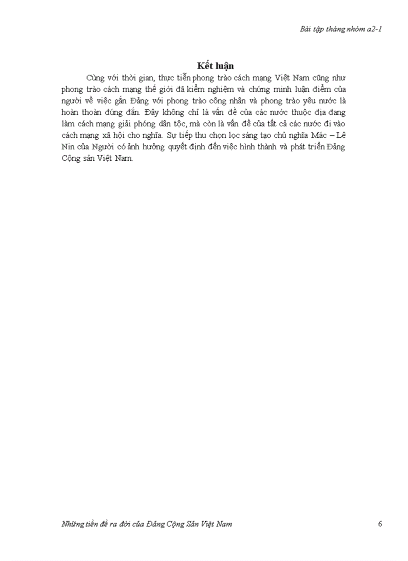 image for page Tiền đề ra đời của Đảng Cộng Sản Việt Nam