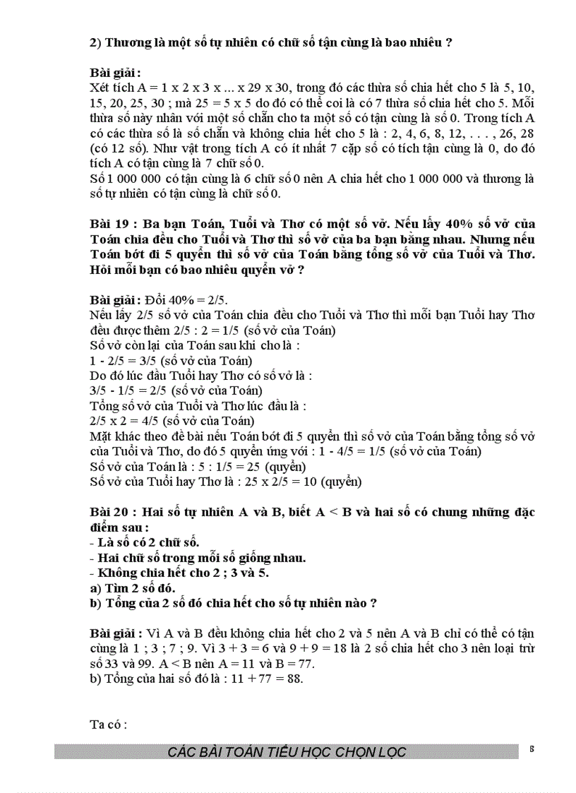 image for page 150 bài toán tiểu học chọn lọc