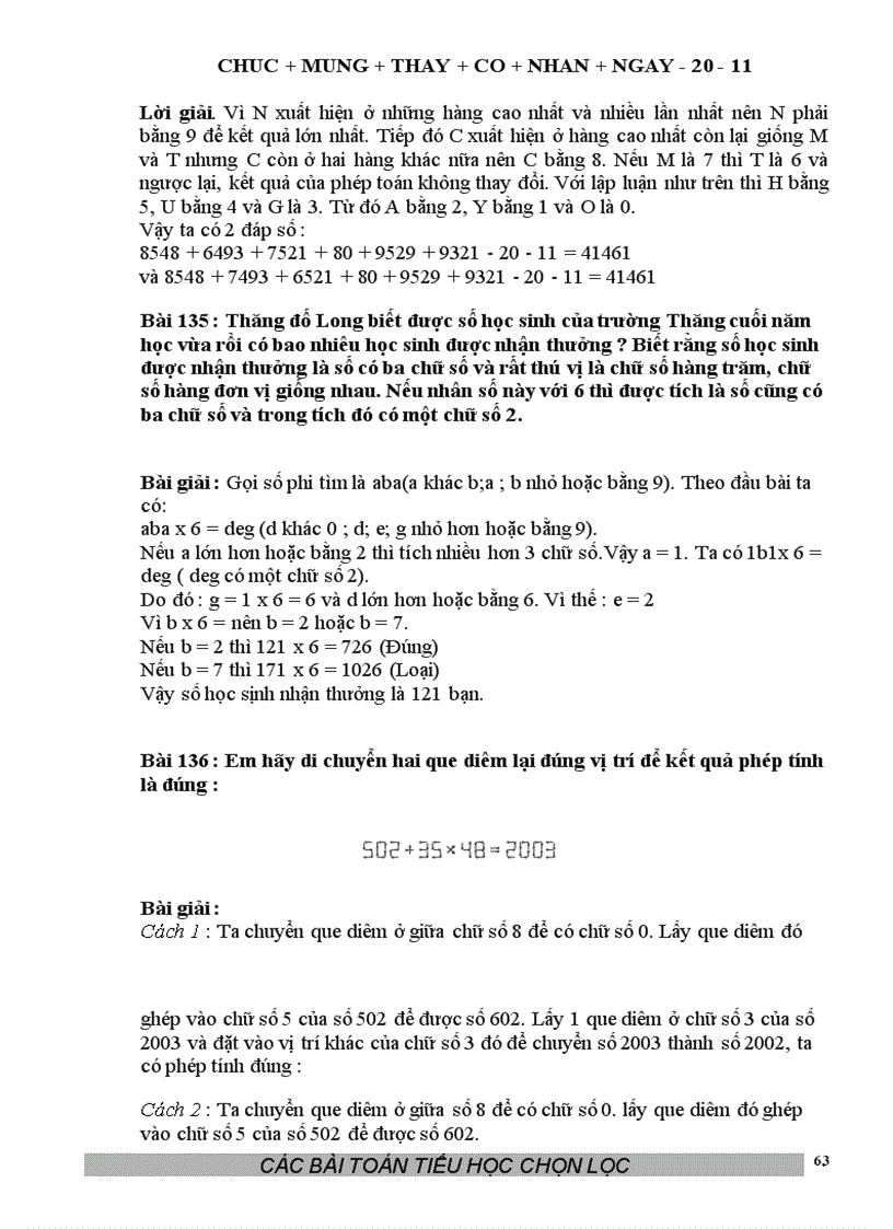 image for page 150 bài toán tiểu học chọn lọc