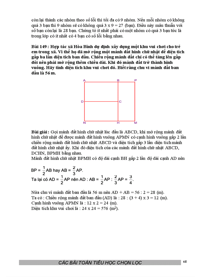 image for page 150 bài toán tiểu học chọn lọc