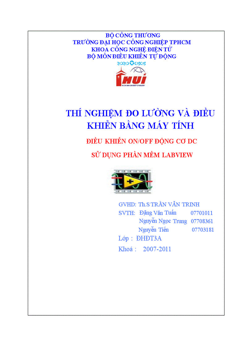 image for page Điều khiển on off động cơ dc sử dụng phần mềm labview