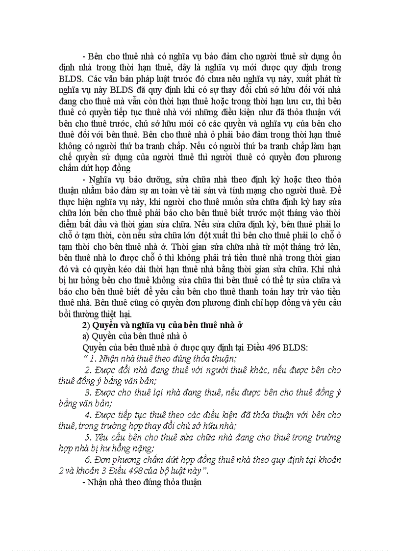 image for page Hợp đồng thuê nhà ở quyền và nghĩa vụ của các bên trong hợp đồng thuê nhà ở