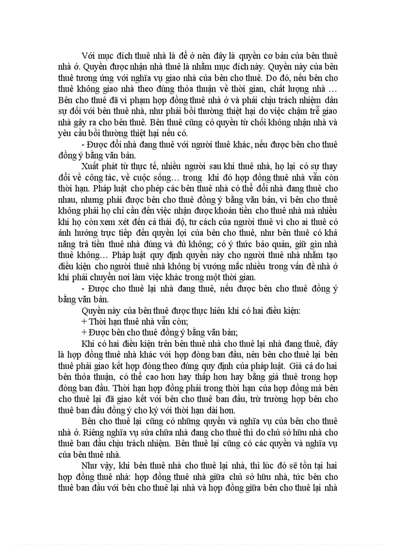 image for page Hợp đồng thuê nhà ở quyền và nghĩa vụ của các bên trong hợp đồng thuê nhà ở