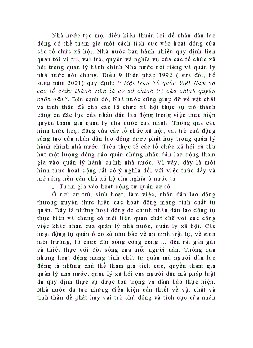 image for page Phân tích nguyên tắc nhân dân lao động tham gia đông đảo vào quản lý hành chính nhà nước và đánh giá việc vận dụng nguyên tắc này trong quản lý hành chính nhà nước ở nước ta hiện nay
