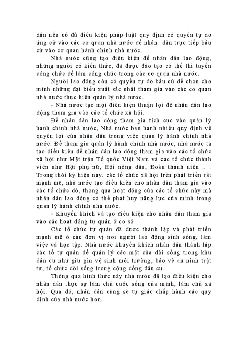 image for page Phân tích nguyên tắc nhân dân lao động tham gia đông đảo vào quản lý hành chính nhà nước và đánh giá việc vận dụng nguyên tắc này trong quản lý hành chính nhà nước ở nước ta hiện nay